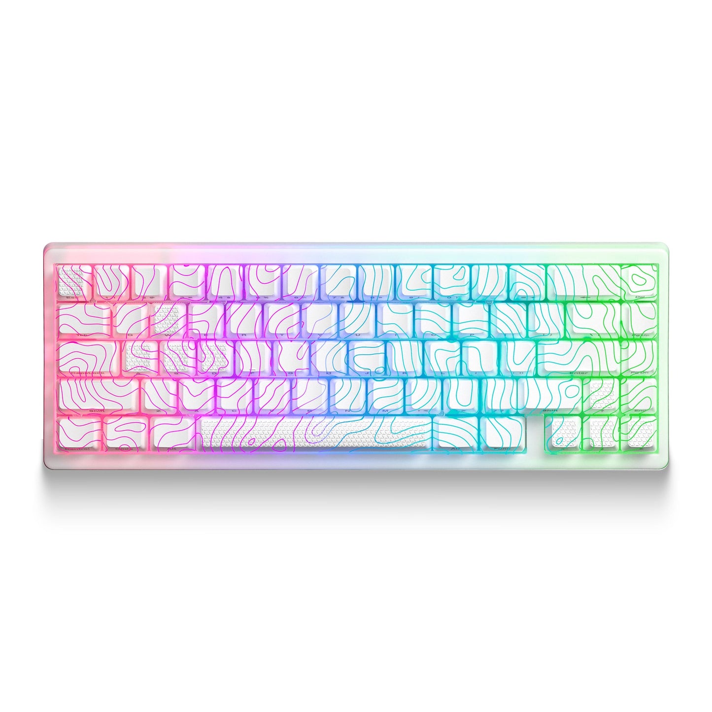 XVX M67 JadeStone Stellar White VIA Tri-Mode Mechanical Keyboard with IMD-Tech Keycaps