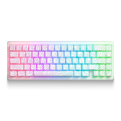 XVX M67 JadeStone Stellar White VIA Tri-Mode Mechanical Keyboard with IMD-Tech Keycaps