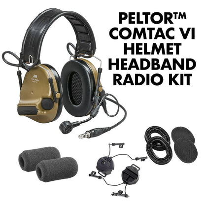 Peltor ComTac VI | NIB w/ All Colors & Models | Gel Earcups & ARC Mounts Included